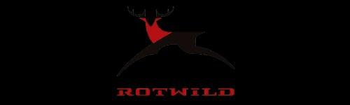 Rotwild-Logo mit stilisiertem Hirsch und Schriftzug