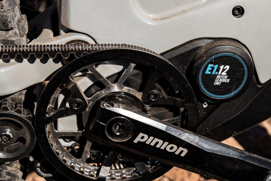 Detailansicht des Antriebsstrangs eines Simplon Rapcon PMAX E-Bikes