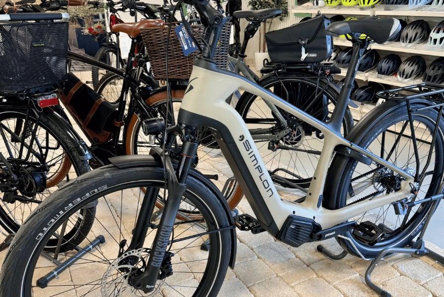 Simplon E-Bike mit Pinion Getriebe im Fahrradgeschäft