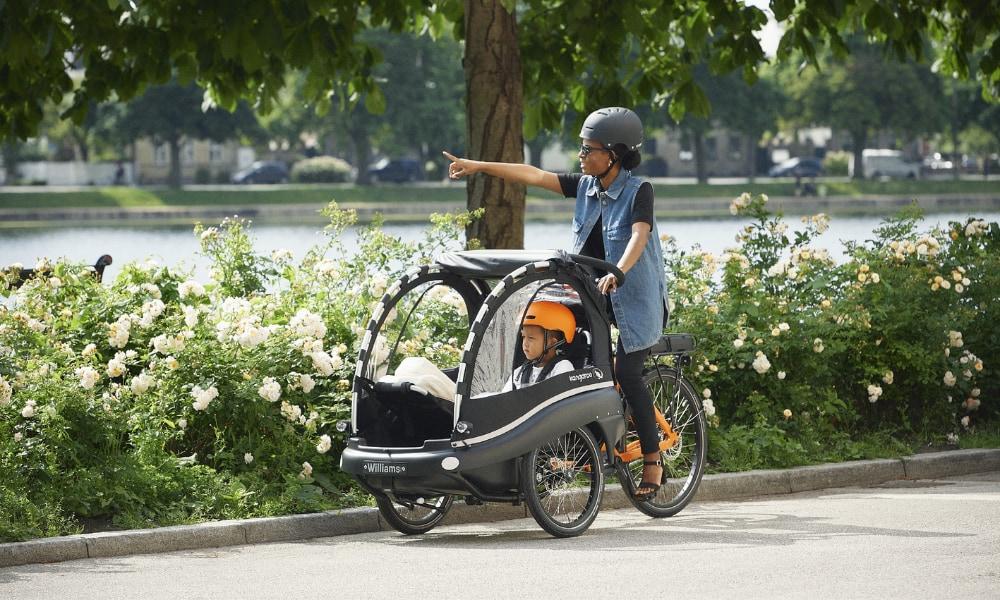 Entdecken Sie das Winther Lasten e-Bike – perfekt für den sicheren und stilvollen Transport von Kindern. Ideal für