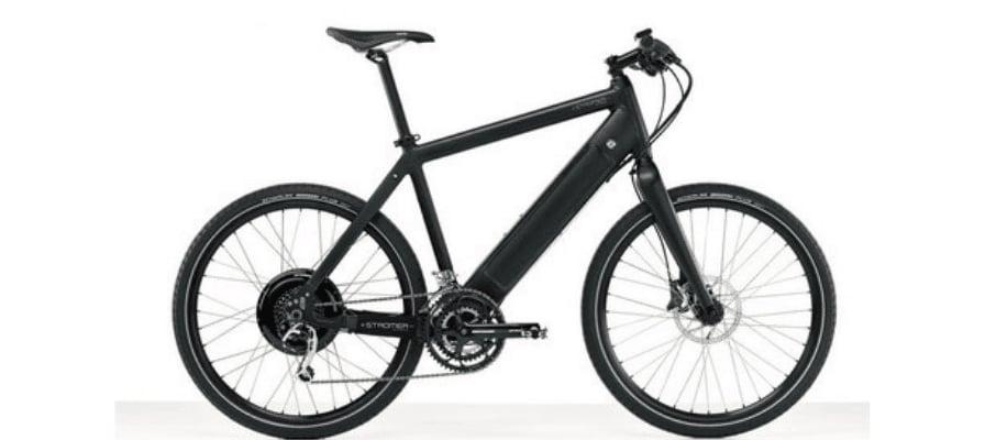 Schwarzes Stromer E-Bike mit sportlichem Design