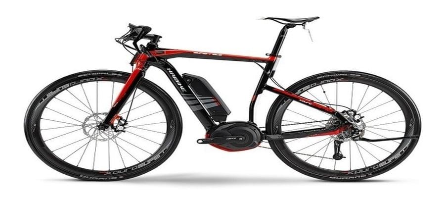 Haibike Sduro Race E-Bike mit sportlichem Design und Scheibenbremsen