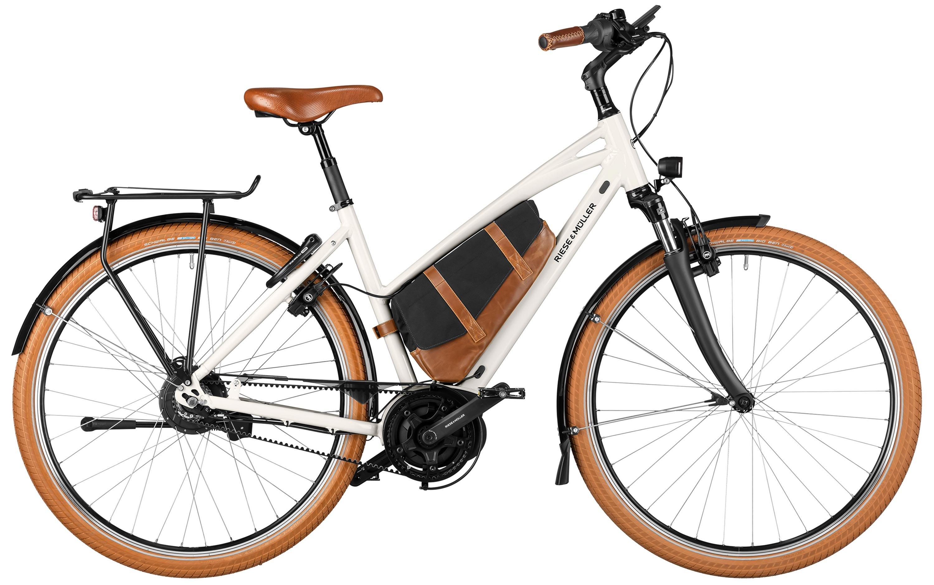 Riese & Müller Cruiser2 Mixte vario Weiss/Braun/Beige
