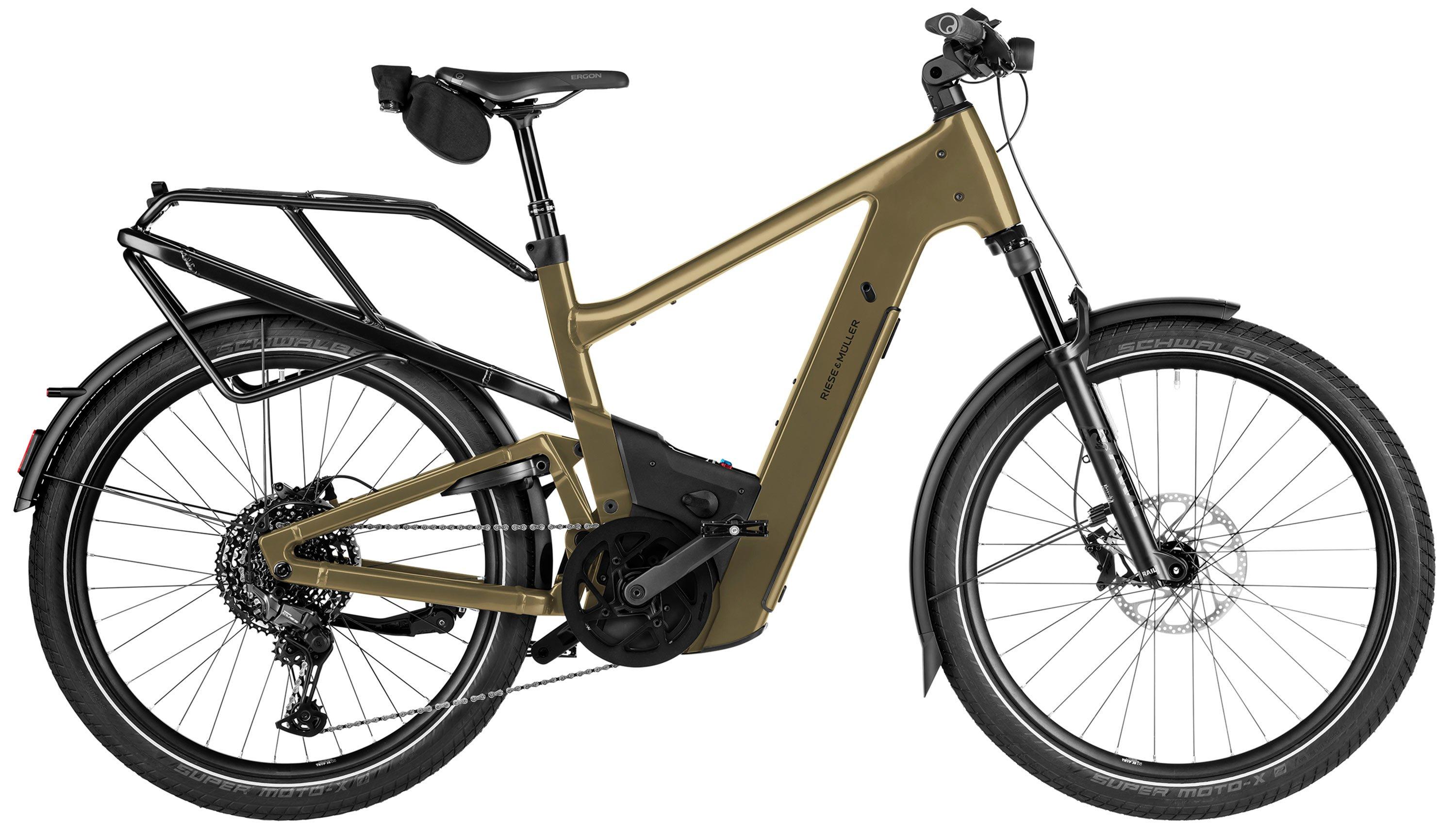 Riese & Müller Delite5 touring Schwarz/Grün/Braun/Gold – Image 3
