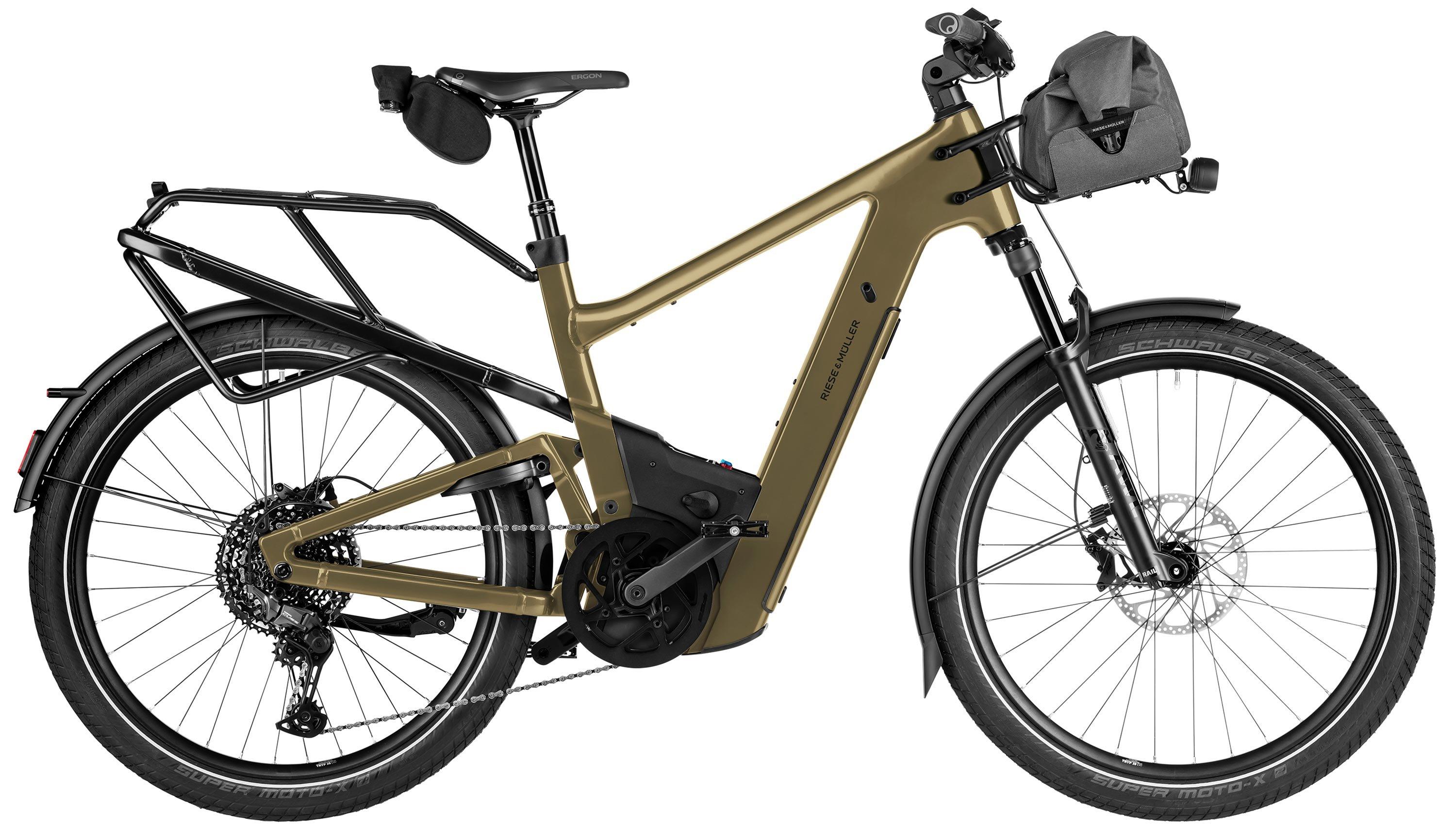 Riese & Müller Delite5 touring Schwarz/Grün/Braun/Gold – Image 4
