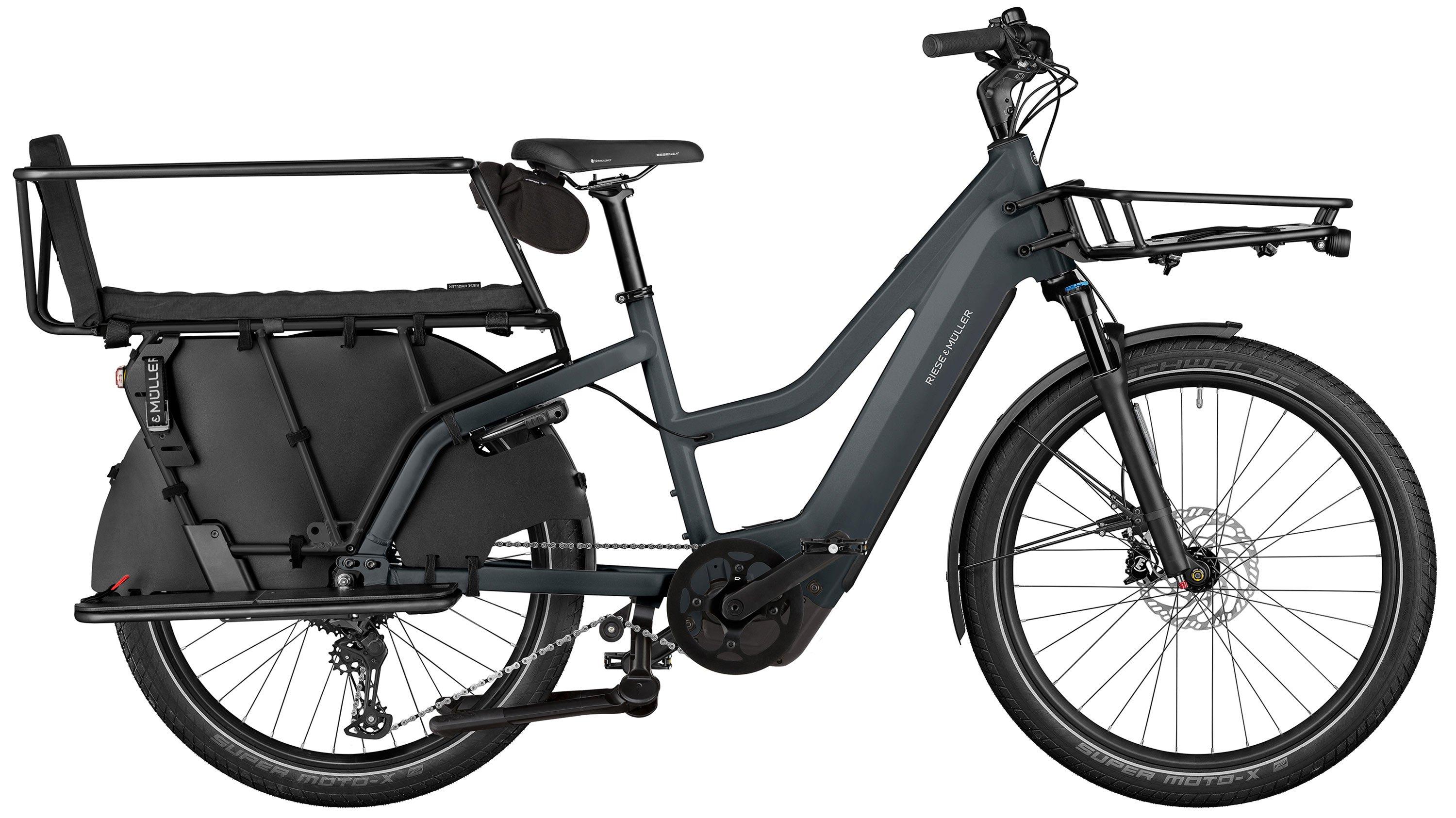 Riese & Müller Multicharger3 Mixte FAMILY Schwarz/Antrazit/Grau