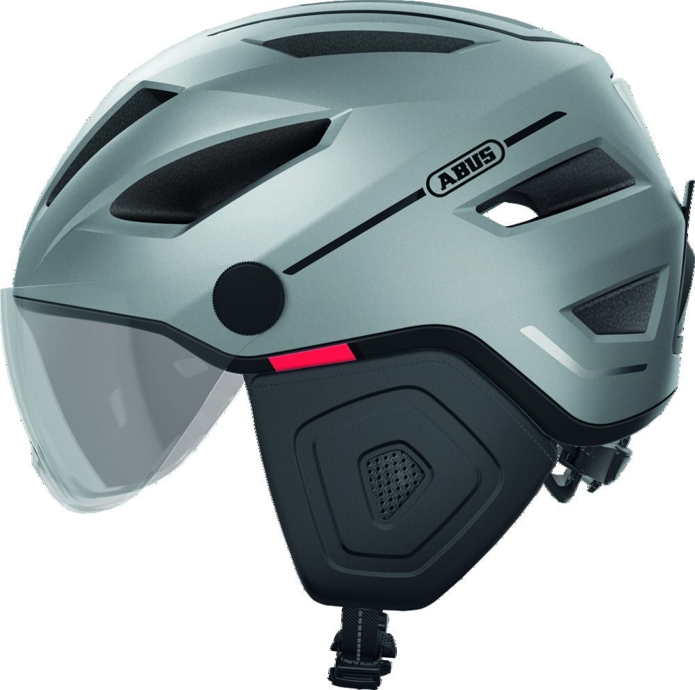 Entdecken Sie den stylischen Abus Pedelec 2.0 ACE Helm in Silber für optimalen Schutz und Komfort auf Ihren Radtour