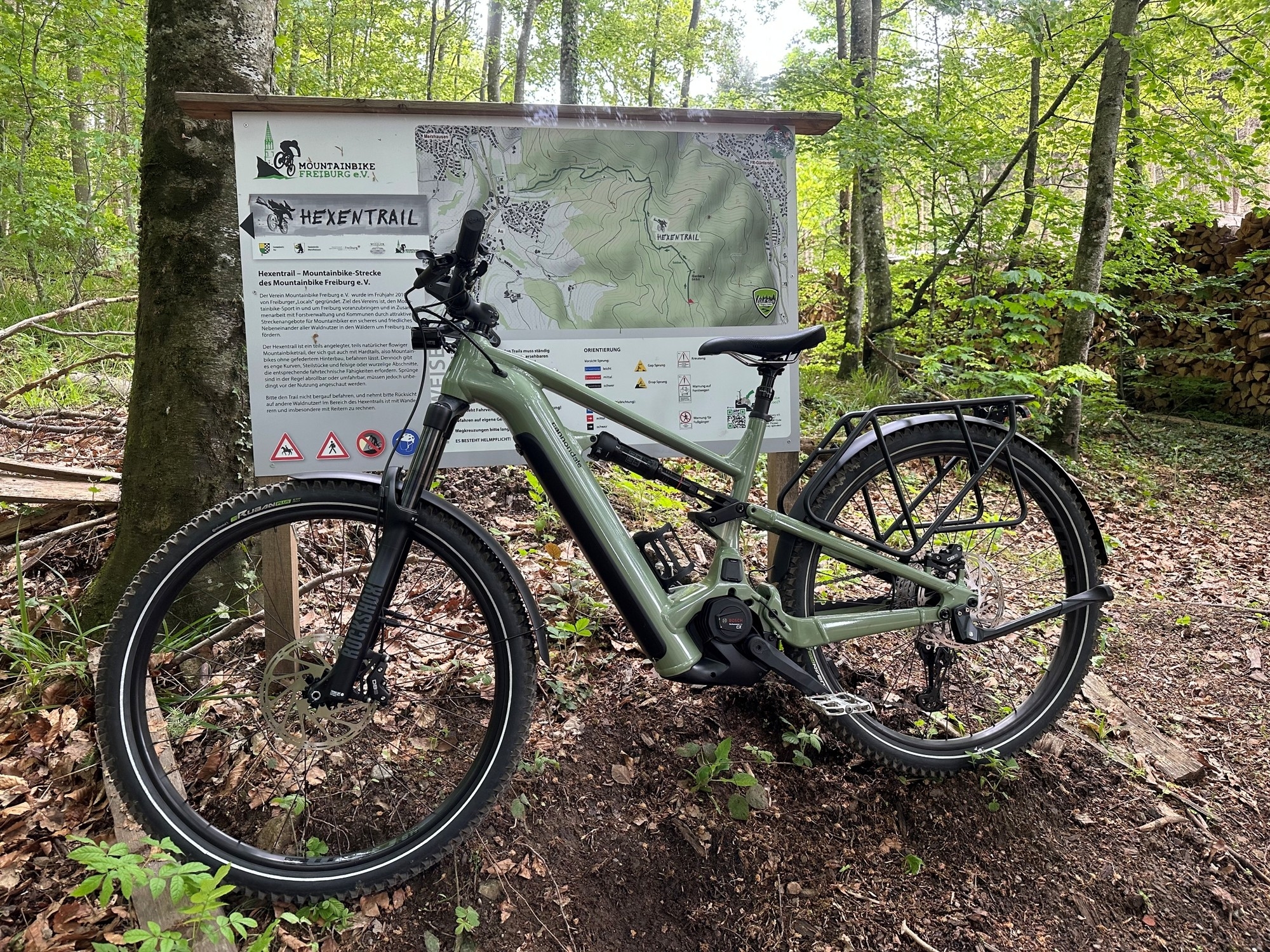 Das Bild zeigt ein Cannondale Moterra Neo EQ im Wald
