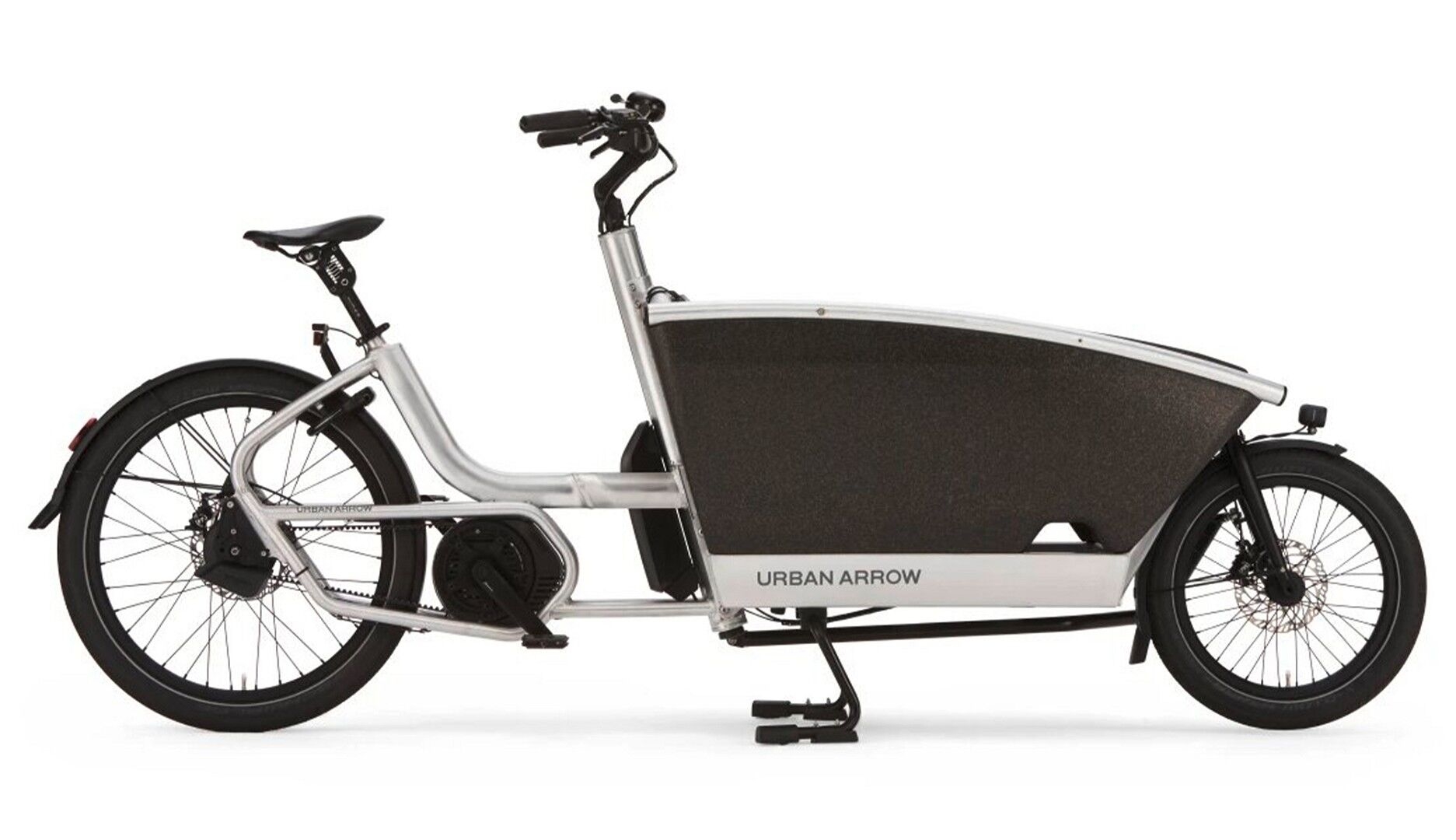 Entdecken Sie das Urban Arrow Lastenrad: Ideal für umweltfreundlichen Transport mit leistungsstarkem Motor und groß