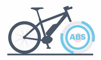 Illustration von Bosch E-Bike mit ABS-System