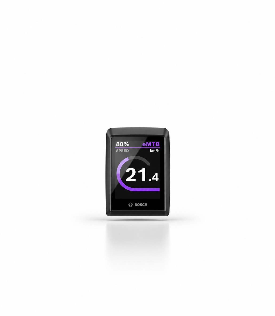 Entdecken Sie das Bosch Kiox 300, ein smartes E-Bike-Display für präzise Geschwindigkeitsüberwachung und Fahrdaten-