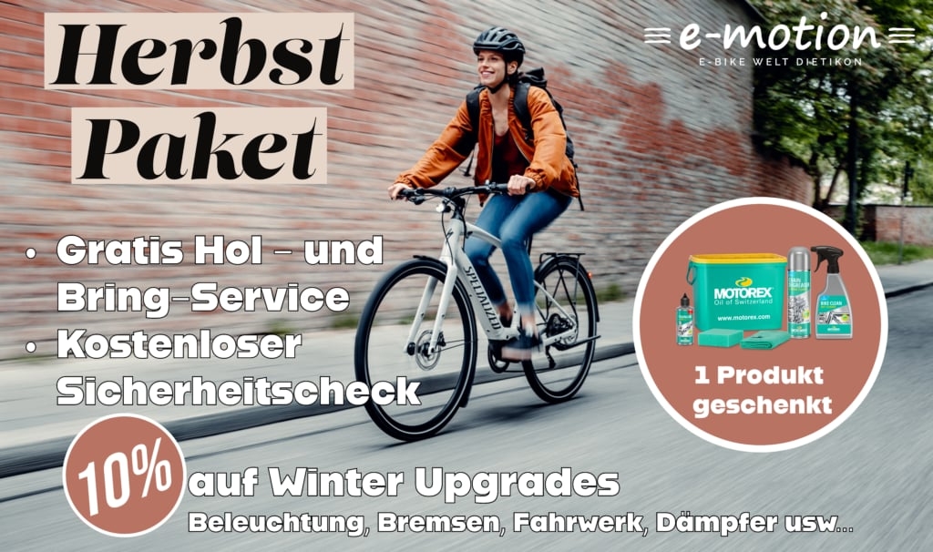 Herbst-Paket Angebot für E-Bikes mit Gratis Hol- und Bring-Service
